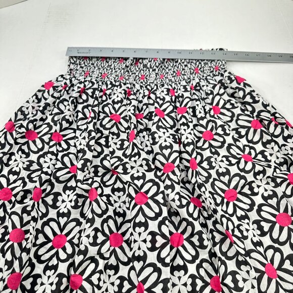 Max Edition Women's Size 2X Skirt Floral White Black Pink Lined Preowned - Picture 6 of 10